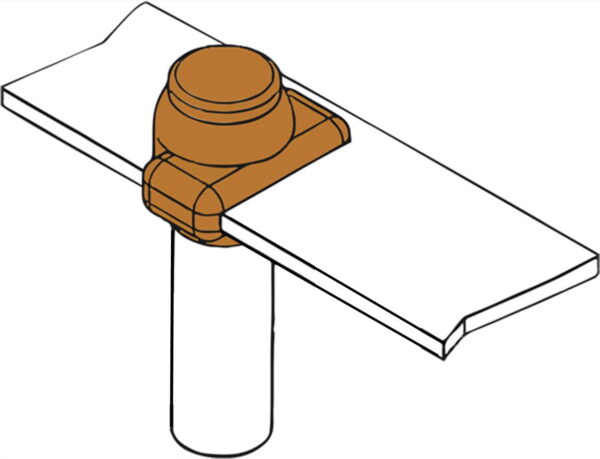 Earth Rod TO Bar Tee Horizontal Tape BR7